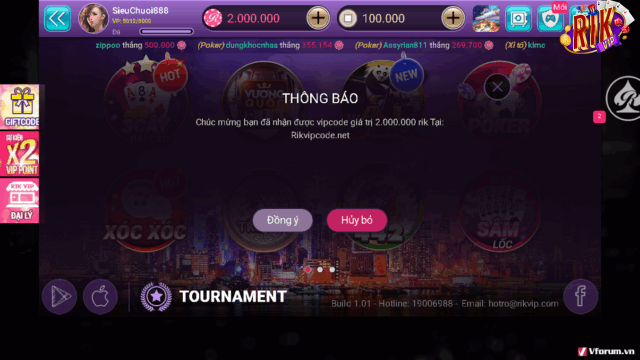 Điều Cần Lưu Ý Khi Sử Dụng Giftcode Rikvip